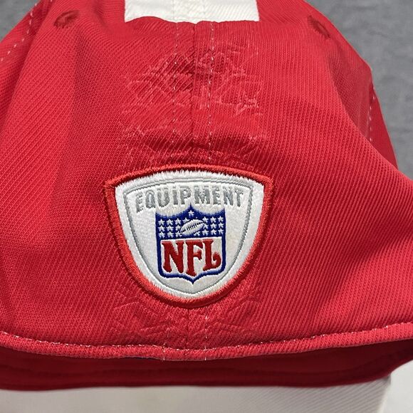 Kansas City Chiefs Hat Reebok AFC West Stretch Fitted Cap Red White One Size NFL - Picture 5 of 8